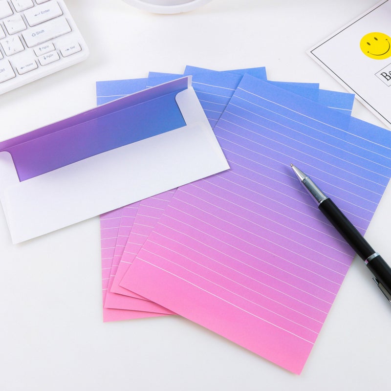 IMagicoo 48 Cute Colorful Writing Stationery Paper Letter Set with 24 Envelope & Label Seal Sticker - Image 4